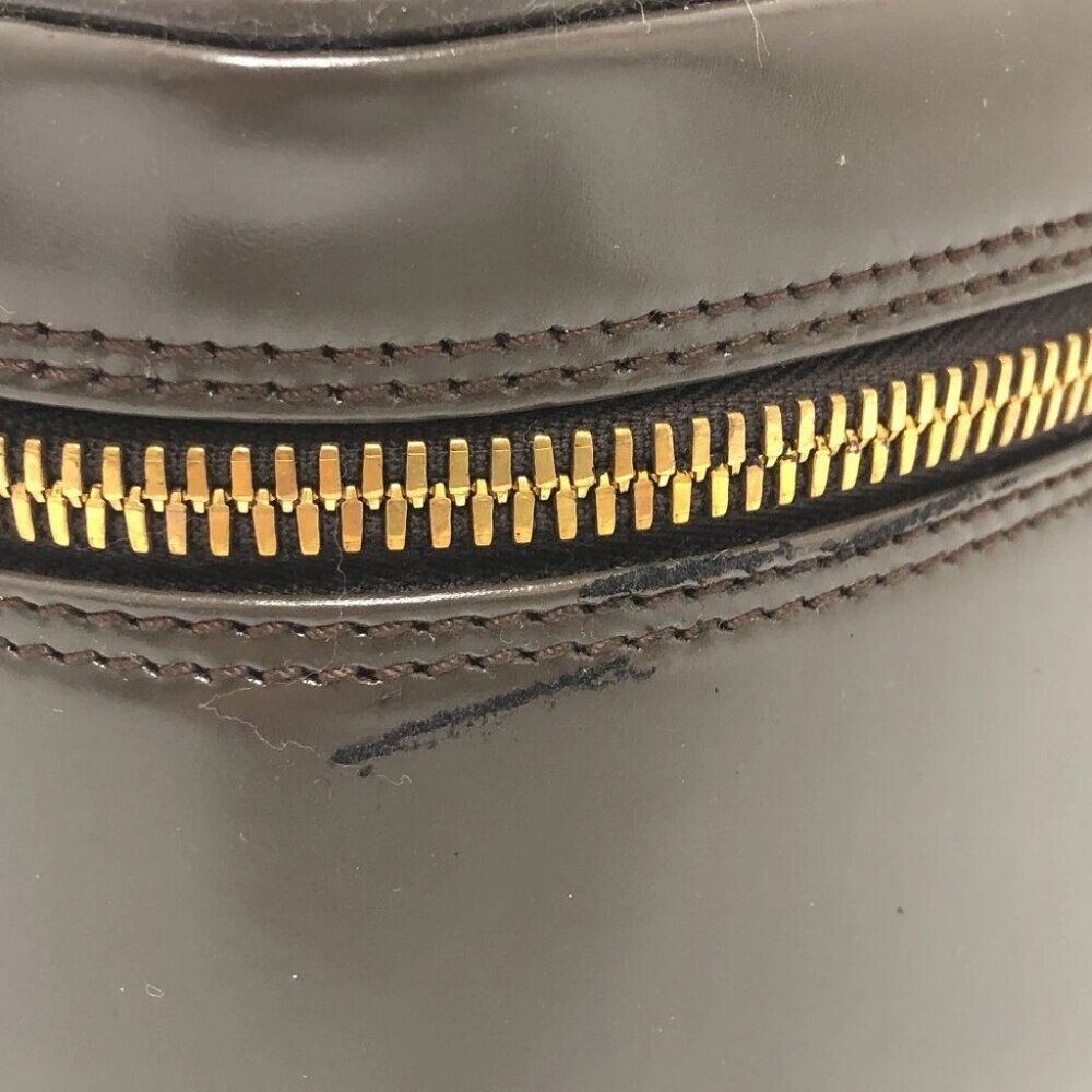 GUCCI 032.1956 Old Gucci Bamboo Hand Bag Pouch Vanity bag Brown/GoldHardware - Picture 9 of 16